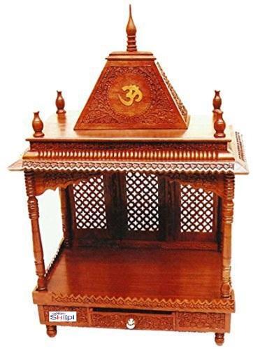 Polished wooden temple, for House, Offices, Shops, Feature : Accurate Dimension, Attractive Designs