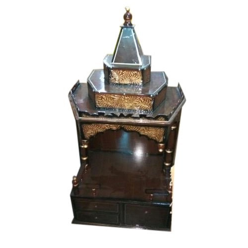 Polished Designer Wooden Temple, for Household, Feature : Stylish, Termite Proof