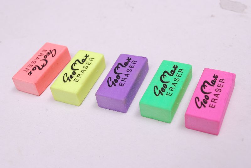 Geomax Rubber Colored Pencil Eraser, For School, Packaging Type: Box at Rs  11/box in Delhi