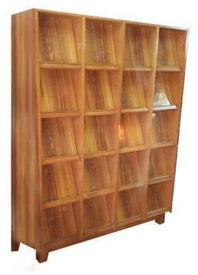 Wooden Magazine display racks, for College, School Library, Color : Brown