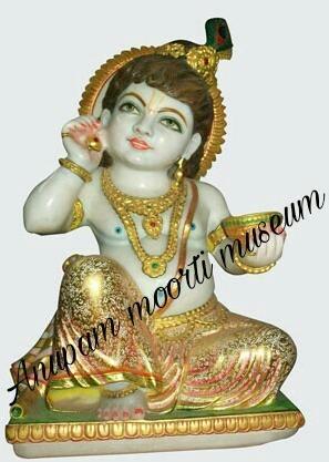  marble krishna statue, for Worship, Packaging Type : Box