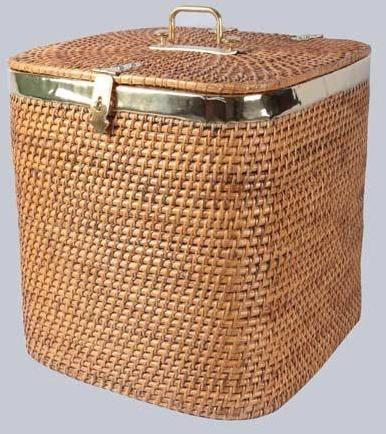 Wooden Round Wicker Laundry Basket at Rs 5,200 / Piece in Noida