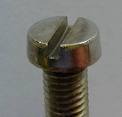 Cheese Head Slotted Screw