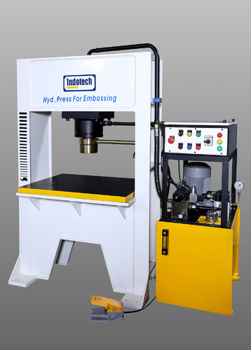Fabric Hydraulic Embossing Press Machine, Voltage : 440 V / 220 V