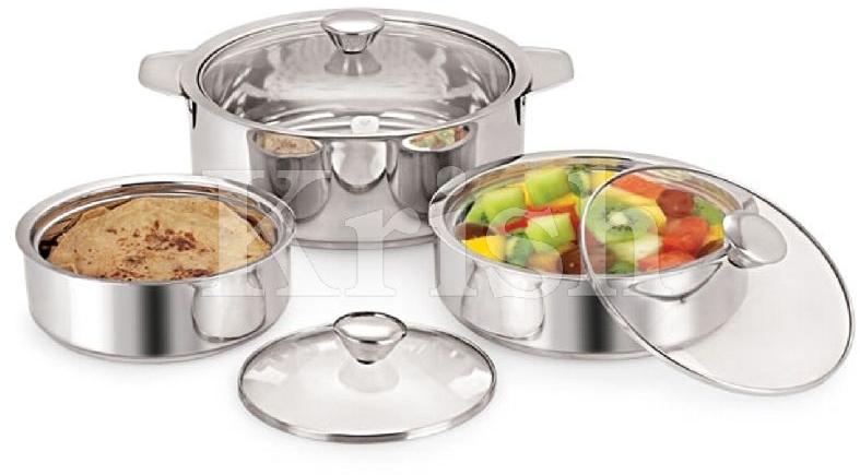 Crystal Hot pot with Glass Lids, for Food Containing, Feature : Corrosion Proof, Durability, High Strength