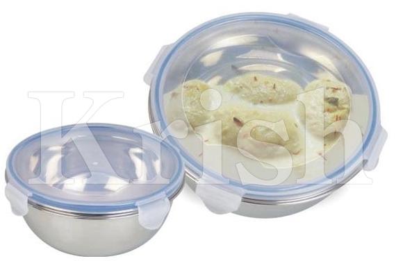Deep Lid Bowl With Lock Cover, for Home, Feature : Attractive Design, Buffet Specials, Durable, Eco-friendly
