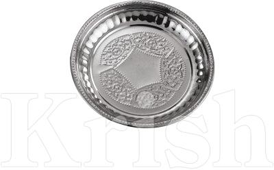 Round Stainless Steel Designed Rice Plate
