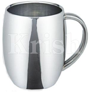 Round Stainless Steel DW Flower Mug, for Home Use, Style : Antique