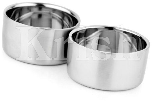 Round Non Coated Stainless Steel DW Nut Bowl