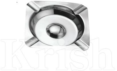 Polished Plain Metal Economic Square ash Tray, Style : Morden