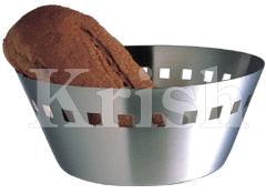 Round Heavy Bread Basket with Square Cutting, Feature : Corrosion Proof, Fine Finish, Perfect Shape