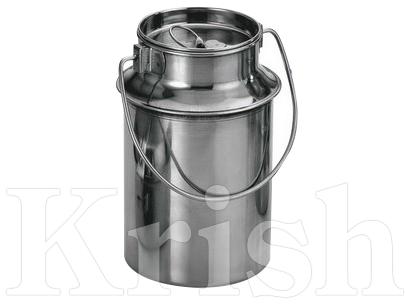 Polished Stainless Steel Milk Can with Joint, Feature : Durable, Fine Finishing, Light Weight, Rust Resistant