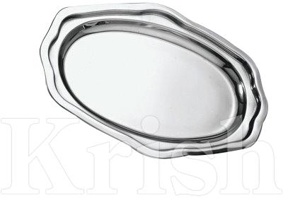 Round Polished Stainless Steel Nokia Platter, for Hotel, Restaurant, Size : Multisize