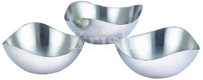 Round Non Coated Stainless Steel Opera Snack Bowl
