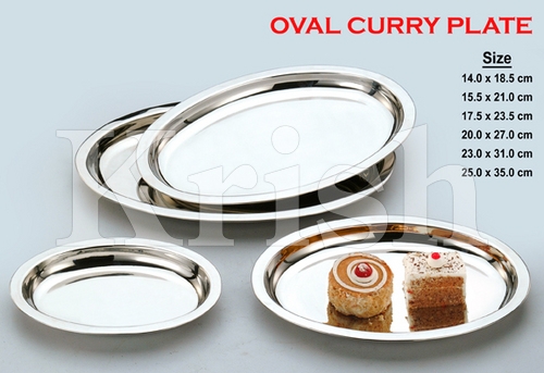 Oval curry Plate