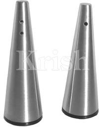 Round Stainless Steel Pyramid Salt & pepper, Color : Silver