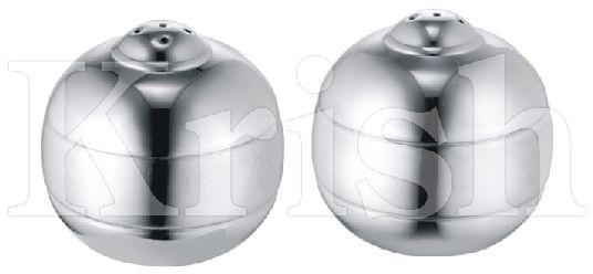 Round Robin Salt & Pepper Set, Color : Silver