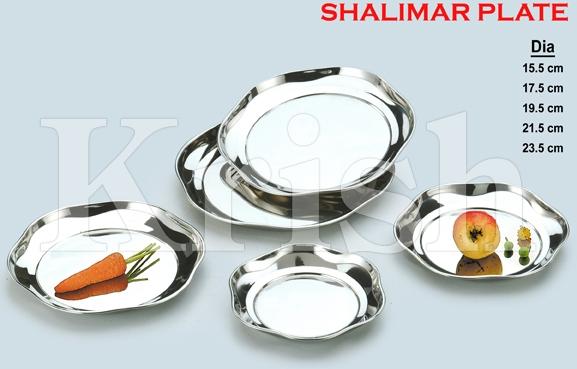 Stainless Steel Shalimar Plate, Certification : ISO-9001:2015, SGS, TUV, INTERTEK, CRISIL, SEMTA