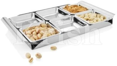 Square Bowl Snack Tray Set-6 Pcs