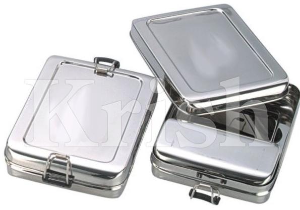 Round Steel Sumo Lunch Box, for Packing Food, Pattern : Plain