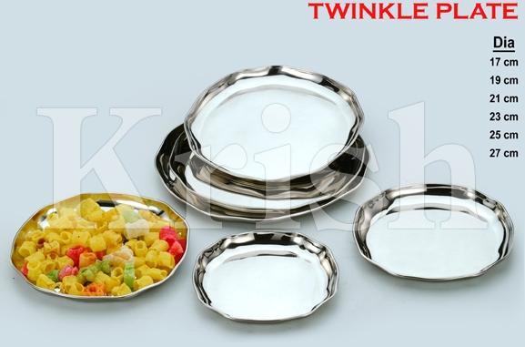 Stainless Steel Twinkle Plate, Certification : ISO-9001:2015, SGS, TUV, INTERTEK, CRISIL, SEMTA