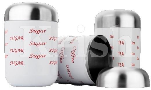 Round White Coloured Capsule Canister T/S/C, for Packaging Use, Storage Use, Pattern : Plain