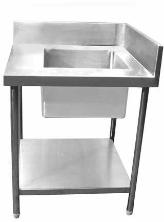 Stainless steel Kitchen Single Sink Unit, Shape : Square
