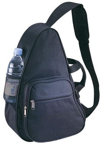 Nylon Shoulder Backpack, Pattern : Plain