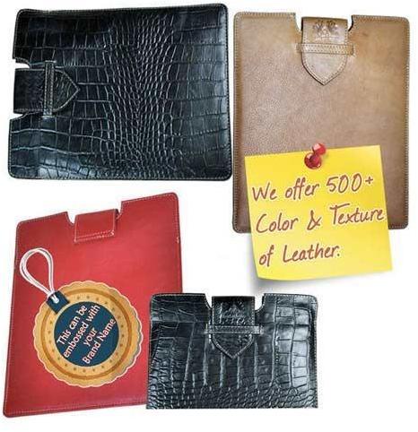 Rectangle leather ipad case, Color : Custom