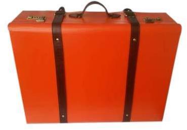 Leather suitcase, Color : Brown