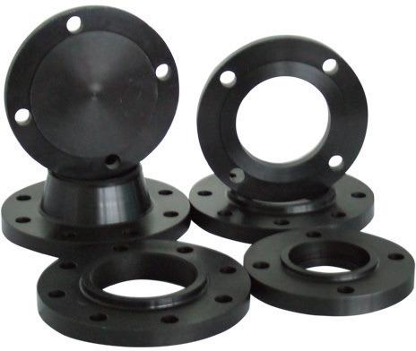 Round Carbon Steel Flanges, Color : Black