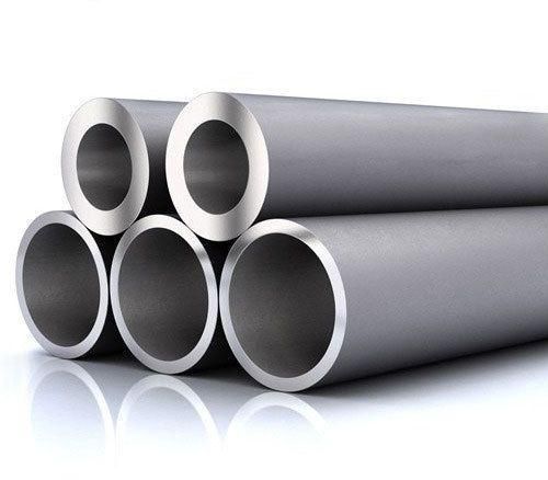 Round Duplex Steel Pipe, Color : Silver
