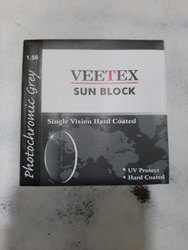 Single Vision Hard Coated Lens, Color : Transparent