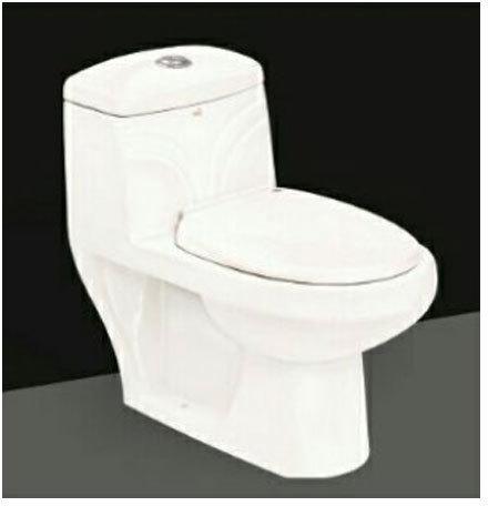 One Piece Cascade Toilet Set, Color : WHITE IVORY