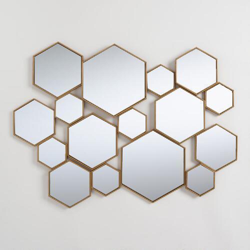 Ekco Glass Wall Mounted Decorative Mirror, Frame Material : Plastic