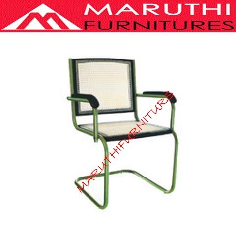 S Type Cane Netted Chair, Arm Type : Fixed Arms