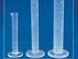 Cylindrical Plastic Measuring Cylinder, Color : Transparent