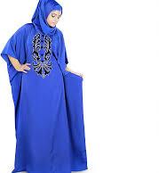 Silk Plain Ladies Blue Abaya, Size : M, XL