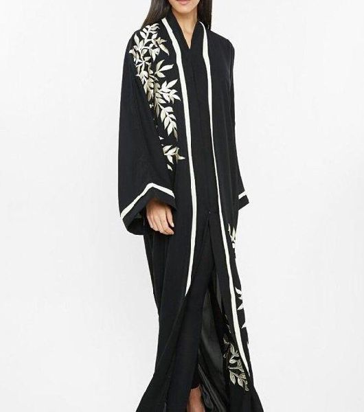 Cotton Ladies Embroidered Abaya, Size : XL