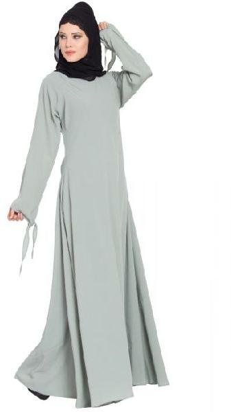 Silk Plain Ladies Grey Abaya, Size : M, XL