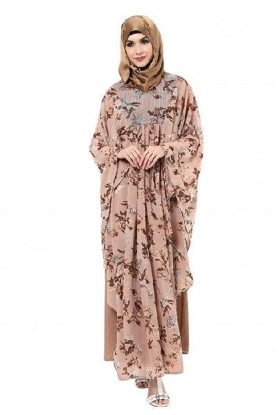 Cotton Ladies Printed Abaya, Size : M, XL