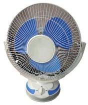 Electrical Portable Table Fan, Color : Blue White