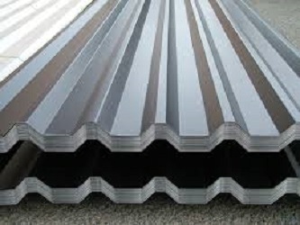 Corrugated metal sheet