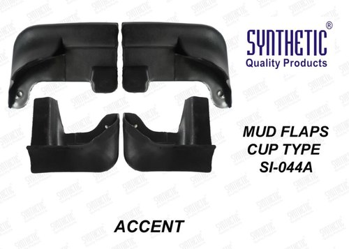Synthetic Plastic Accent Mud Flaps, Size : Standard