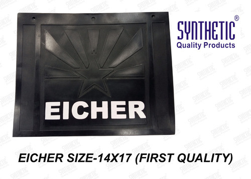 Synthetic Rubber Eicher Mud Flaps, Size : Standard