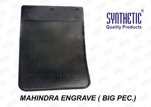 Synthetic Rubber Mahindra Engrave Mud Flaps, Size : Standard