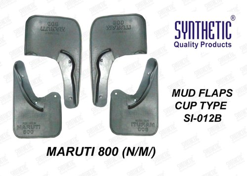 Synthetic Plastic Maruti 800 Mud Flaps, Size : Standard