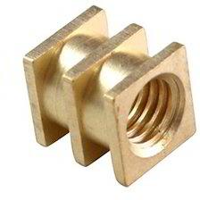 3 Square Brass Insert