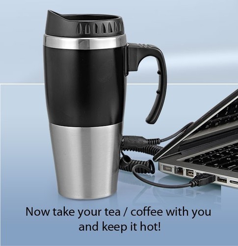 Stainless Steel Electric Coffee Mug, Capacity : 500ml