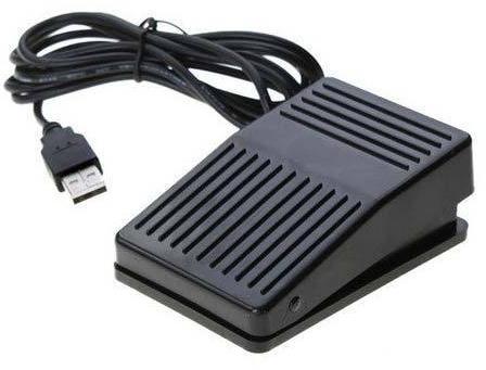 USB Foot Pedal Control Switch, Color : BLACK